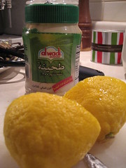 Tahini and lemons