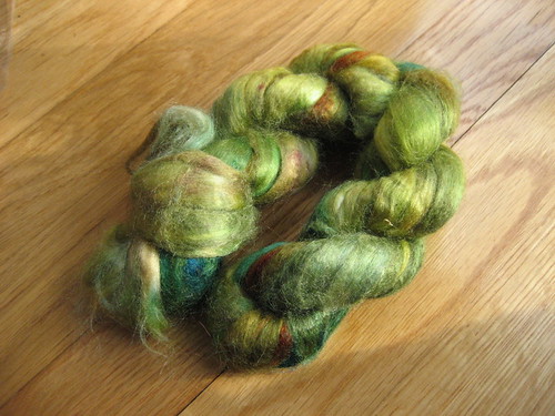 Dyed tussah silk from dbpg Spinning Wool, Fiber and Yarn