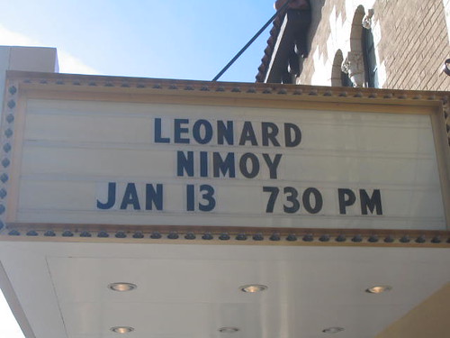 Leonard Nimoy Is Coming to Town!