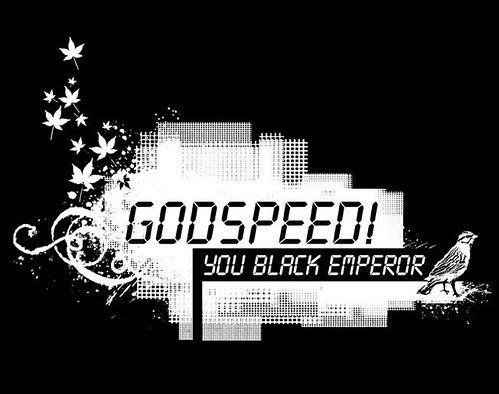 Shirt "Godspeed! You Black Emperor". Band-Shirt Siebdruck/ screenprint