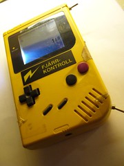 Yellow DMG Gameboy with backlight