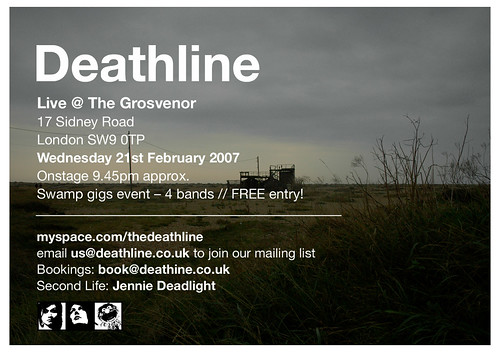 Deathline - live at The Grosvenor, Stockwell, 21st Feb 2007