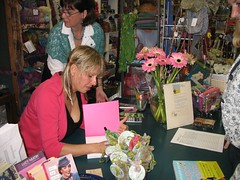 Deb Stoller signing at Hill Country