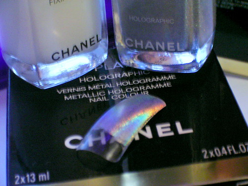 Chanel holographic nail polish. Trippy!