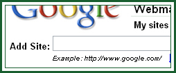 Type in your site URL