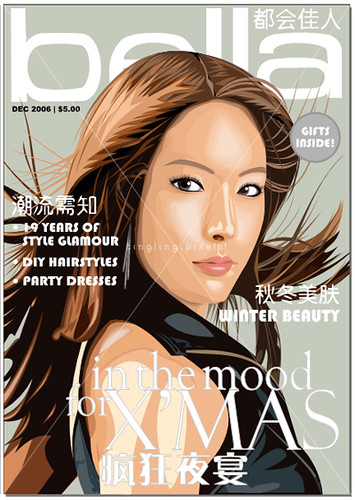 magazine cover layout. Bella Magazine Cover