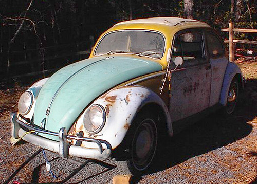 Our bug before restoration Our Bug but it doesn't look like that anymore