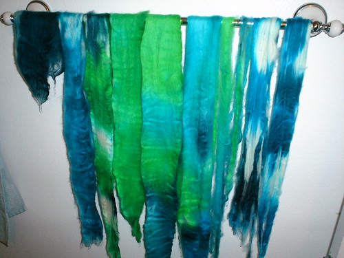 hand dyed roving