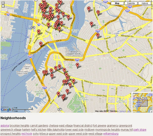 Brooklyn Indie Coffee Map