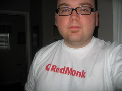Me posing in my new Redmonk shirt