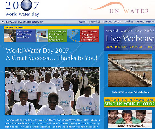 World Water Day 2007 FAO