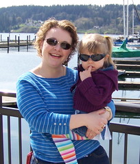 Momma & Gracie at the marina