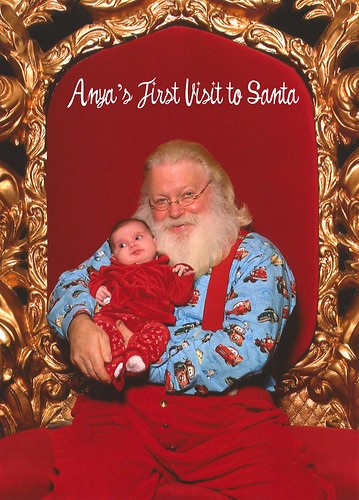 Anya's First Visit to Santa