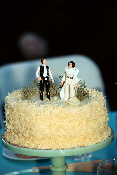  action figures used as cake toppers from Lisa Marie Grillos 39 wedding