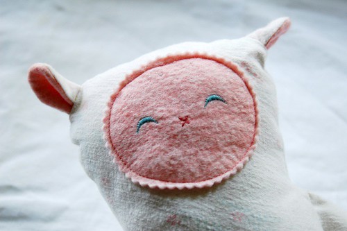 baby blanket pink face