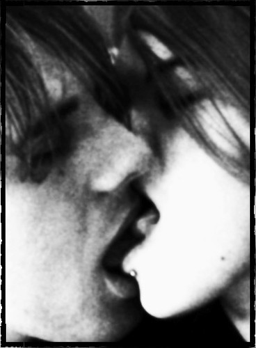 black and white photography kissing. Kissing and Such, originally
