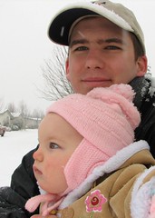 Miriam's First Snow - With Dad