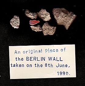 Berlin Wall souvenir of 1990