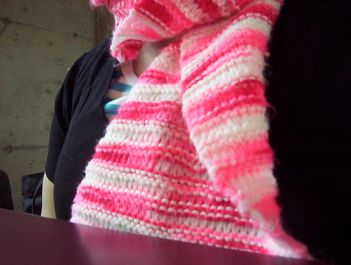 new pink scarf