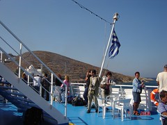 Hampir Tiba Di Pulau Santorini, Greece