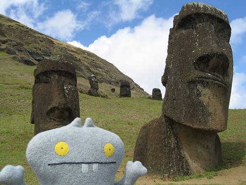 Traveling Babo at Easter Island (Rapa Nui)