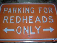Parking for Redheads Only