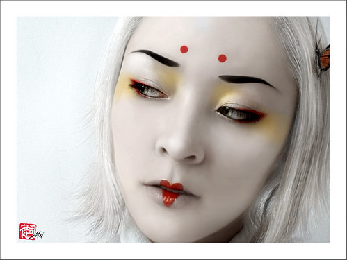 geisha face makeup. Geisha