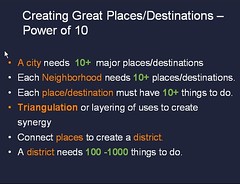 Creating Great Places/Destinations