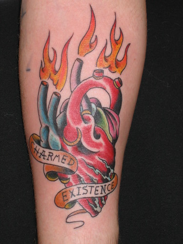 charmed heart by tattoo elvis. bad pic..flash burn