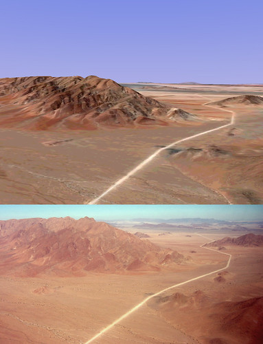 Google Images Game. Google Earth Game: Namib