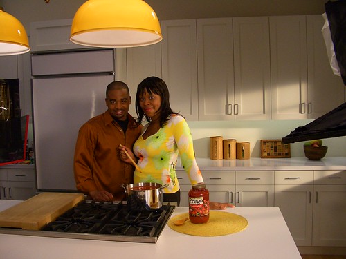 on the set - the prego commercial