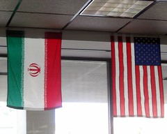 iranian US flags