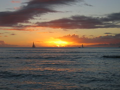Waikiki sunset.