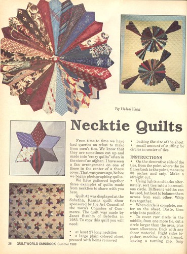 More necktie quilts