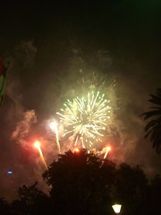 Midnight Fireworks at Melbourne