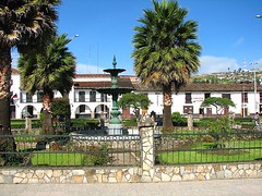 Detalle de la plaza de armas de Chachapoyas