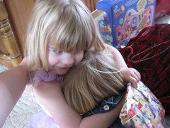 Sister birthday hugs