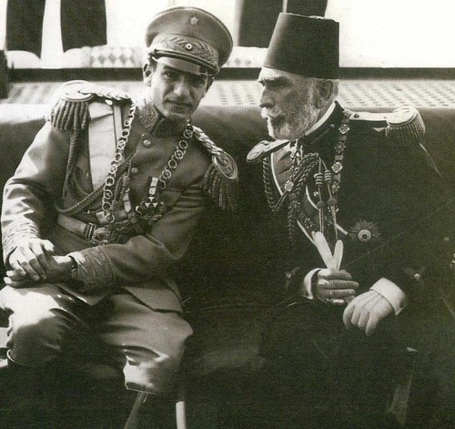  Crwon Princes Mohammad Reza Pahlavi and Mohamed Ali Tawfik 