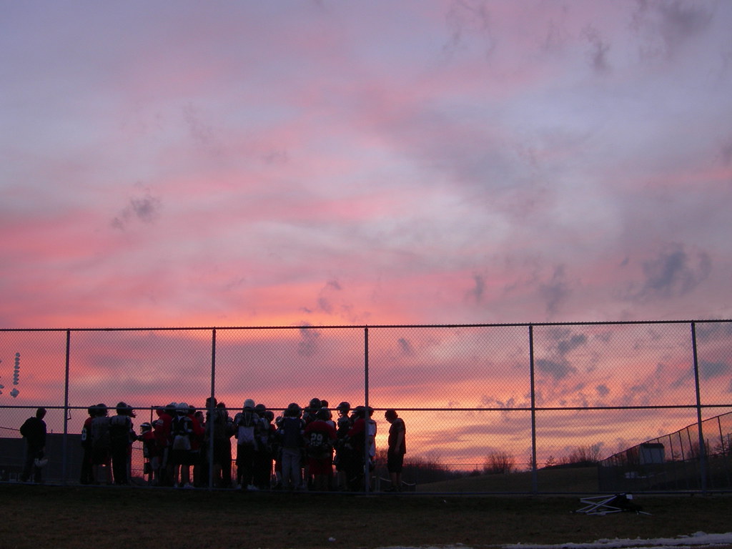 Sunset over lacrosse