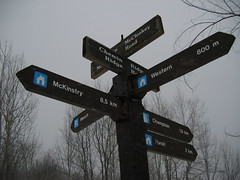 Signs on the GAT trail