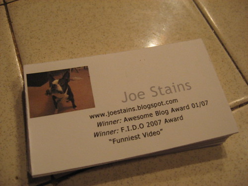 every dog needs his own business cards!