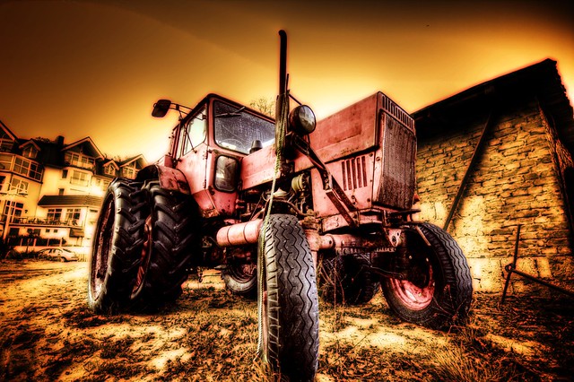 old style tractor