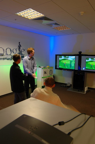 Wii Golf at the Google Moscow office