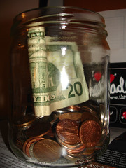 swear jar:a jar full of money!