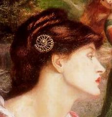 Rossetti, The Bower Meadow (detail) 1871-72