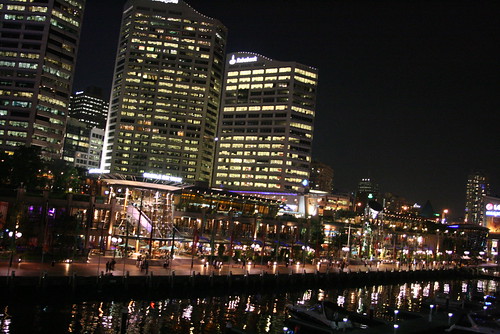 night view of darling harbour