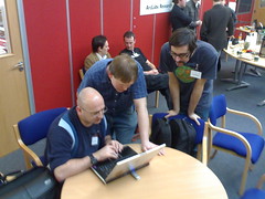 Conor, Stephen and Justin Over Barcamp