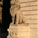 Lion statue by the entrance