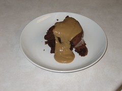Dark Chocolate Soufflé with Earl Grey Custard