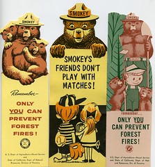 Smokey the Bear bookmarks
